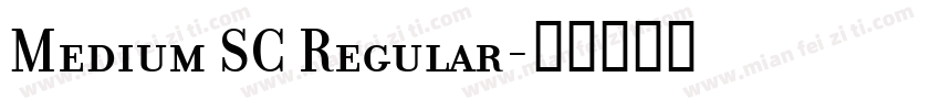Medium SC Regular字体转换